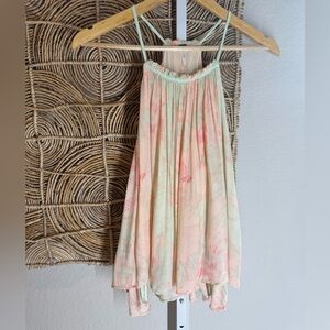 Free People In The Sun Lace Up Tank